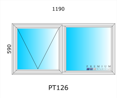 Aluminium Top Hung Window PT126 - Image 5