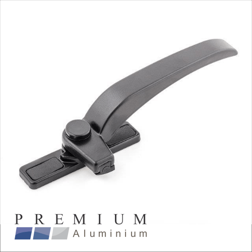 Aluminium Window Handle Euroline Black