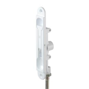 Aluminium Single Action Flush Bolt with Rod White