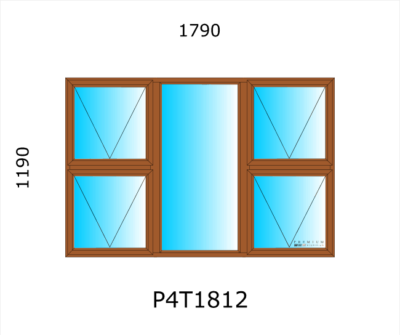 Aluminium Top Hung Window P4T1812