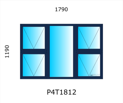 Aluminium Top Hung Window P4T1812 - Image 4