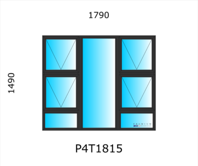 Aluminium Top Hung Window P4T1815 - Image 2
