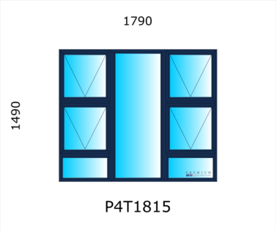 Aluminium Top Hung Window P4T1815 - Image 3