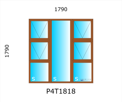 Aluminium Top Hung Window P4T1818