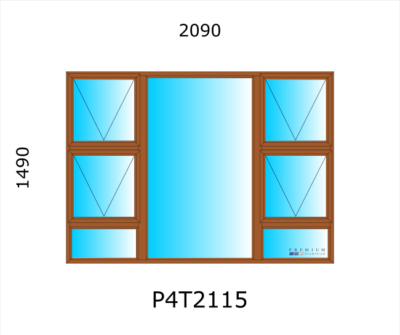 Aluminium Top Hung Window P4T2115