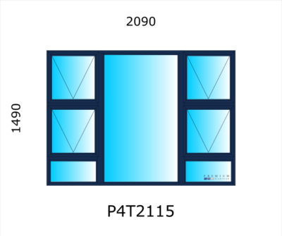 Aluminium Top Hung Window P4T2115 - Image 3