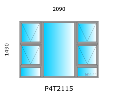 Aluminium Top Hung Window P4T2115 - Image 4