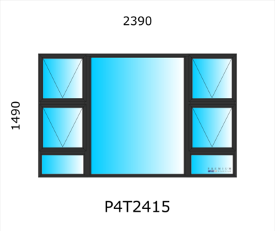 Aluminium Top Hung Window P4T2415 - Image 2