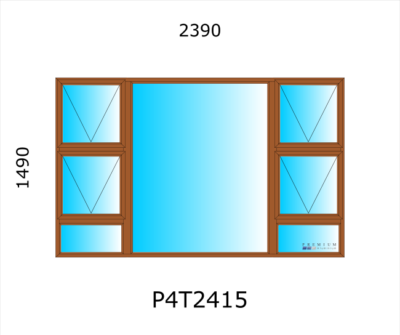 Aluminium Top Hung Window P4T2415
