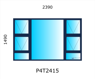 Aluminium Top Hung Window P4T2415 - Image 3