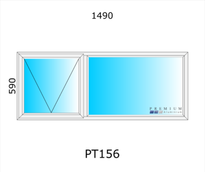 Aluminium Top Hung Window PT156 - Image 2