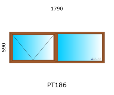 Aluminium Top Hung Window PT186