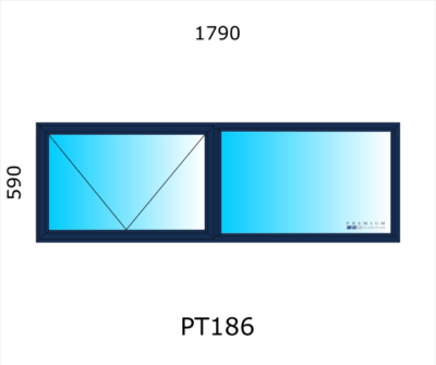 Aluminium Top Hung Window PT186 - Image 3