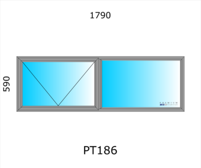Aluminium Top Hung Window PT186 - Image 4