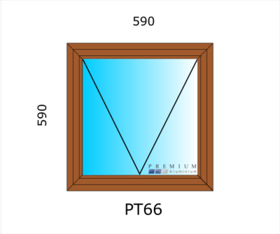 Aluminium Top Hung Window PT66