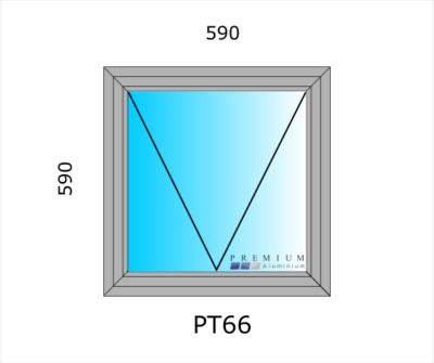 Aluminium Top Hung Window PT66 - Image 3