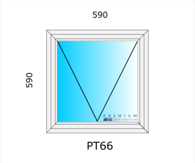 Aluminium Top Hung Window PT66 - Image 2