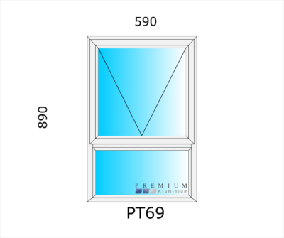 Aluminium Top Hung Window PT69 - Image 5