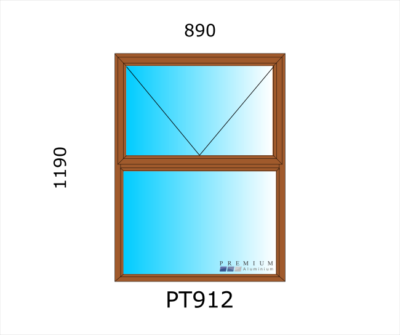 Aluminium Top Hung Window PT912