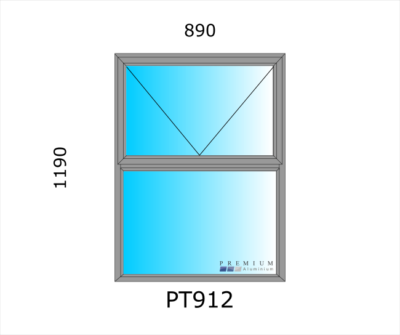 Aluminium Top Hung Window PT912 - Image 4