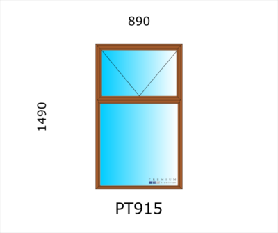 Aluminium Top Hung Window PT915