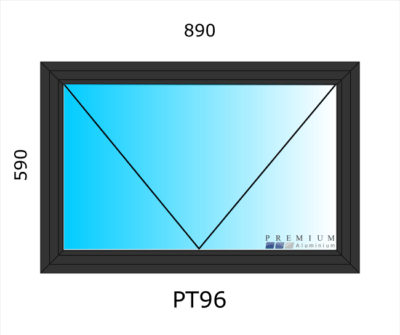 Aluminium Top Hung Window PT96 - Image 4