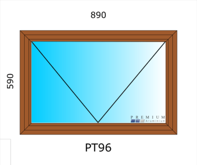 Aluminium Top Hung Window PT96