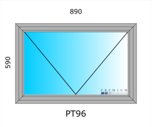 Aluminium Top Hung Window PT96 | Premium Aluminium