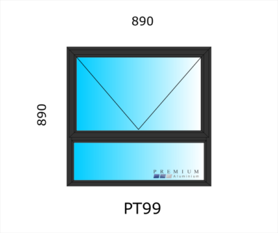 Aluminium Top Hung Window PT99 - Image 2