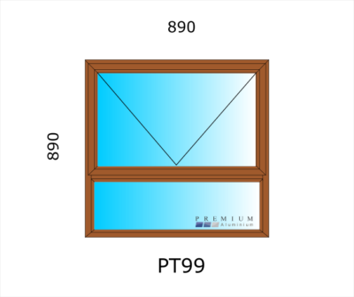 Aluminium Top Hung Window PT99