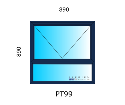 Aluminium Top Hung Window PT99 - Image 3