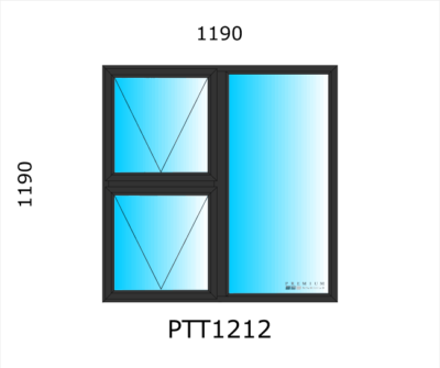 Aluminium Top Hung Window PTT1212 - Image 2