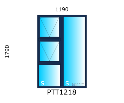 Aluminium Top Hung Window PTT1218 - Image 3
