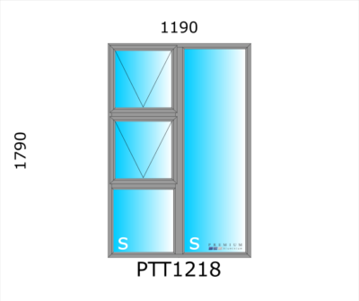 Aluminium Top Hung Window PTT1218 - Image 4
