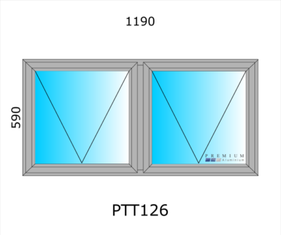 Aluminium Top Hung Window PTT126 - Image 4