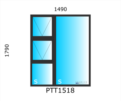 Aluminium Top Hung Window PTT1518 - Image 2