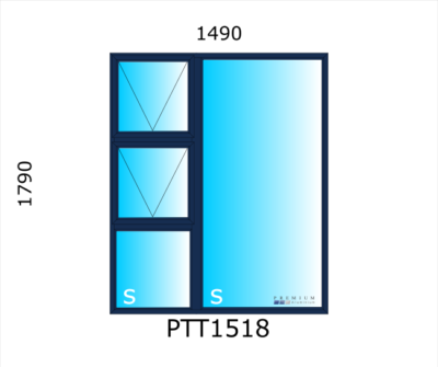 Aluminium Top Hung Window PTT1518 - Image 3
