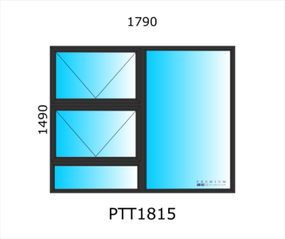 Aluminium Top Hung Window PTT1815 - Image 2