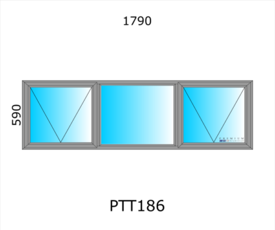 Aluminium Top Hung Window PTT186 - Image 3