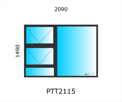 Aluminium Top Hung Window PTT2115 - Image 2