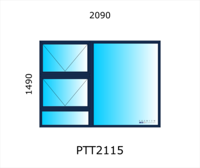 Aluminium Top Hung Window PTT2115 - Image 3