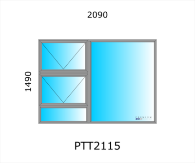 Aluminium Top Hung Window PTT2115 - Image 4