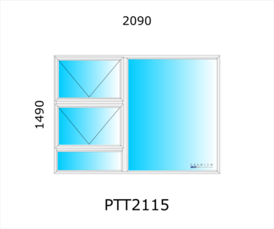 Aluminium Top Hung Window PTT2115 - Image 5