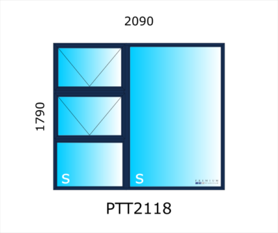 Aluminium Top Hung Window PTT2118 - Image 3