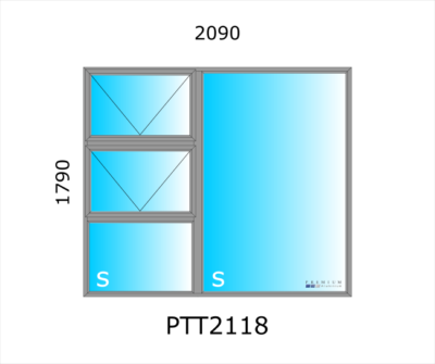 Aluminium Top Hung Window PTT2118 - Image 4