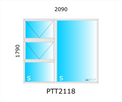 Aluminium Top Hung Window PTT2118 - Image 5