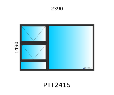 Aluminium Top Hung Window PTT2415 - Image 2