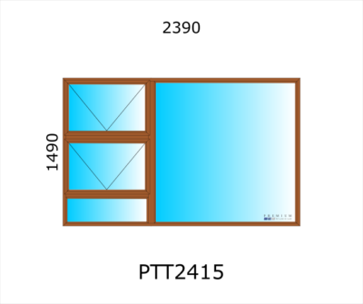 Aluminium Top Hung Window PTT2415