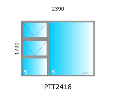 Aluminium Top Hung Window PTT2418 - Image 4