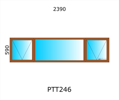 Aluminium Top Hung Window PTT246